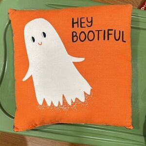 Orange Ghost Decorative Pillow